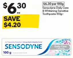 Woolworths Sensodyne Daily Care & Whitening Toothpaste offer