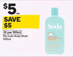 Woolworths My Soda Body Wash offer