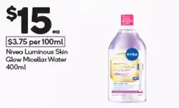 Woolworths Nivea Luminous Skin Glow Micellar Water offer
