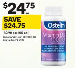 Woolworths Ostelin Vitamin D3 1000IU Capsules offer