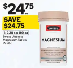 Woolworths Swisse Ultiboost Magnesium Tablets offer