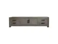 LivingStyles Niamh Reclaimed Elm Timber 2 Door 2 Drawer TV Unit, 200cm offer