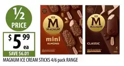 Supabarn Magnum ice cream sticks offer