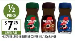 Supabarn Nescafe Blend 43 Instant Coffee offer