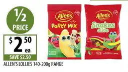 Supabarn Allen's Lollies offer