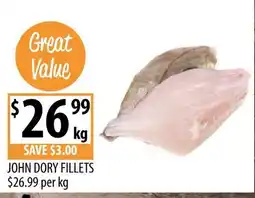 Supabarn John Dory Fillets offer