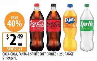 Supabarn Coca-Cola, Fanta & Sprite Soft Drinks offer