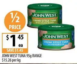 Supabarn John West Tuna offer
