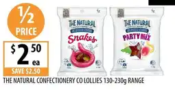 Supabarn The Natural Confectionery Co Lollies offer