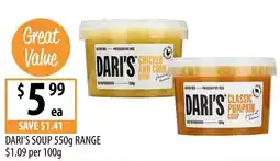 Supabarn Dari's Soup 550g Range offer