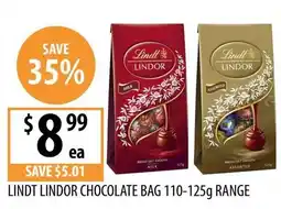 Supabarn Lindt Lindor Chocolate Bag offer