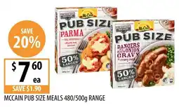 Supabarn McCain Pub Size Meals offer