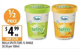 Supabarn Bulla Splits Tubs 1L Range offer