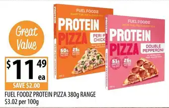 Supabarn Fuel Foodz Protein Pizza offer