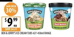 Supabarn Ben & Jerry's Ice Cream Tubs offer