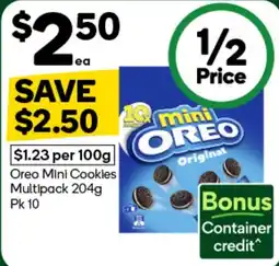 Woolworths Oreo Mini Cookies offer