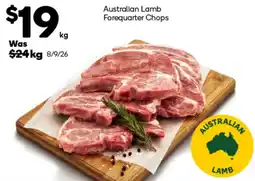 Woolworths Australian Lamb Forequarter Chops offer