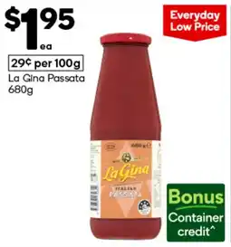 Woolworths La Gina Passata offer