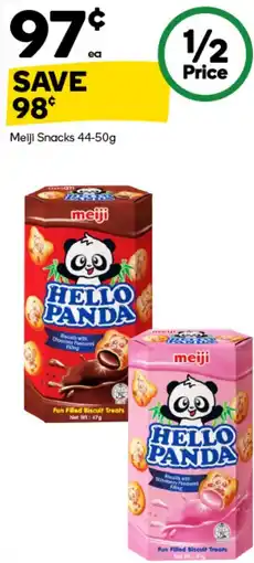 Woolworths Meiji Snacks offer