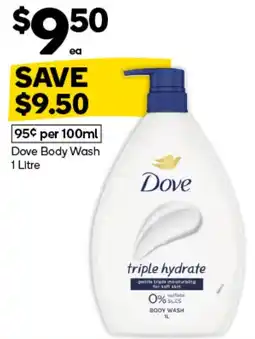 Woolworths Dove Body Wash offer