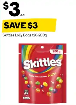 Woolworths Skittles Lolly Bags offer