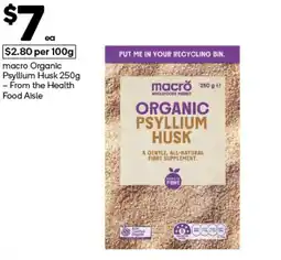 Woolworths macro Organic Psyllium Husk offer