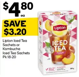 Woolworths Lipton Iced Tea Sachets offer