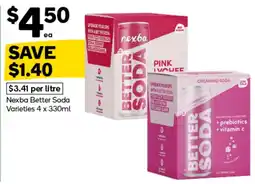 Woolworths Nexba Better Soda Varieties offer