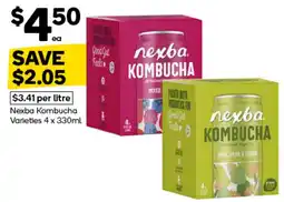 Woolworths Nexba Kombucha Varieties offer