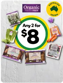 Woolworths Organic Australian Vegetables offer