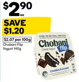 Woolworths Chobani Flip Yogurt offer