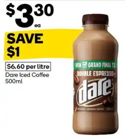 Woolworths Dare Iced Coffee offer