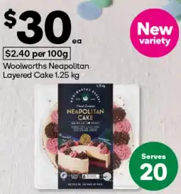 Woolworths Woolworths Neapolitan Layered Cake offer