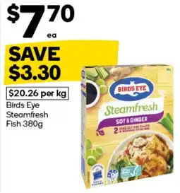 Woolworths Birds Eye Steamfresh Fish offer