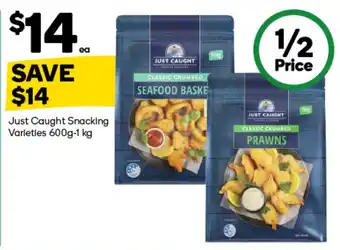 Woolworths Just Caught Snacking Varieties offer