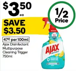 Woolworths Ajax Disinfectant Multipurpose Cleaning Trigger offer