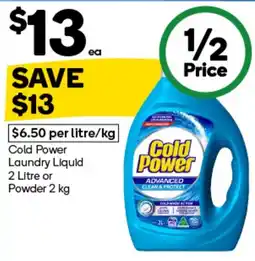 Woolworths Cold Power Laundry Liquid offer