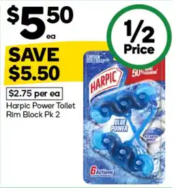 Woolworths Harpic Power Toilet Rim Block offer