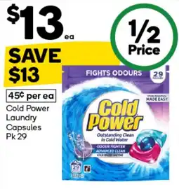 Woolworths Cold Power Laundry Capsules offer