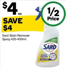 Woolworths Sard Stain Remover Spray offer