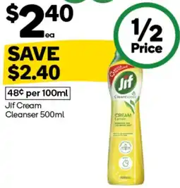 Woolworths Jif Cream Cleanser offer
