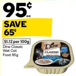 Woolworths Dine Classic Wet Cat Food offer