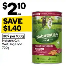 Woolworths Nature's Gift Wet Dog Food offer