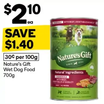 Woolworths Nature's Gift Wet Dog Food offer