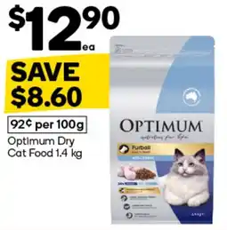 Woolworths Optimum Dry Cat Food offer