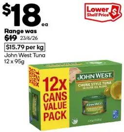 Woolworths John West Tuna offer