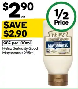 Woolworths Heinz Seriously Good Mayonnaise offer