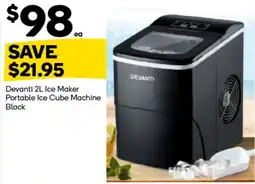 Woolworths Devanti 2L Ice Maker Portable Ice Cube Machine Black offer
