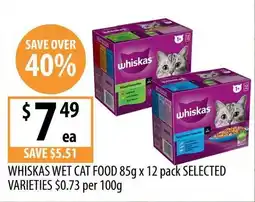 Supabarn Whiskas Wet Cat Food offer