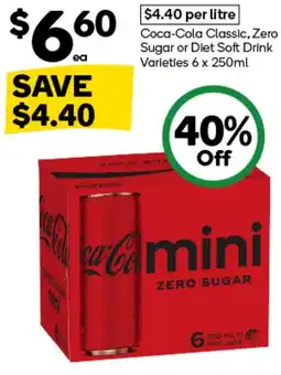 Woolworths Coca-Cola mini Zero Sugar offer